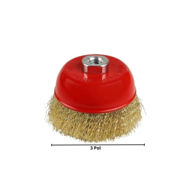 Escova Copo Ondulada 3 Pol. - Worker  Escova Copo Ondulada 3 Pol. - Worker