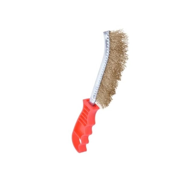 Escova de Aço Manual Latonada Cabo Plástico - Worker  Escova de Aço Manual Latonada Cabo Plástico - Worker