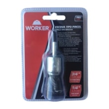 Escova de Aço Tipo Pincel Arame Ondulado 3/4 Pol. x 19mm - Worker 