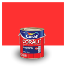 Esmalte Brilhante Coralit Secagem Rápida Balance Vermelho Goya 3,6L - Coral  Esmalte Brilhante Coralit Secagem Rápida Balance Vermelho Goya 3,6L - Coral