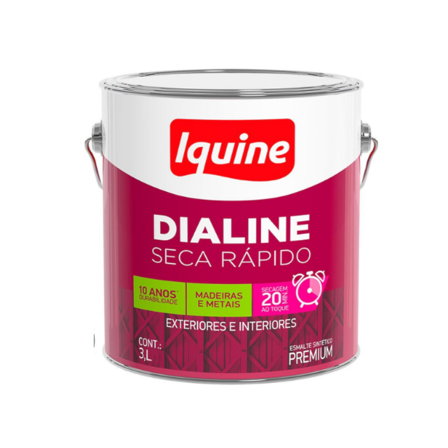 Esmalte Dialine Seca Rápido 3,6L Amarelo - Iquine