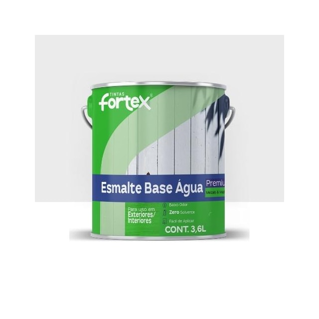 Esmalte Fortmax Base D'Agua Branco Neve 3,6L - Fortex