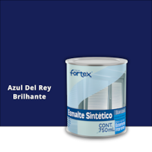 Esmalte Sintéetico Azul Del Rey Brilhante 750ml - FORTEX