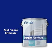 Esmalte Sintético Azul França Brilhante 3,6L - FORTEX