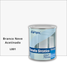 Esmalte Sintético Branco Neve Acetinado 750ML - FORTEX