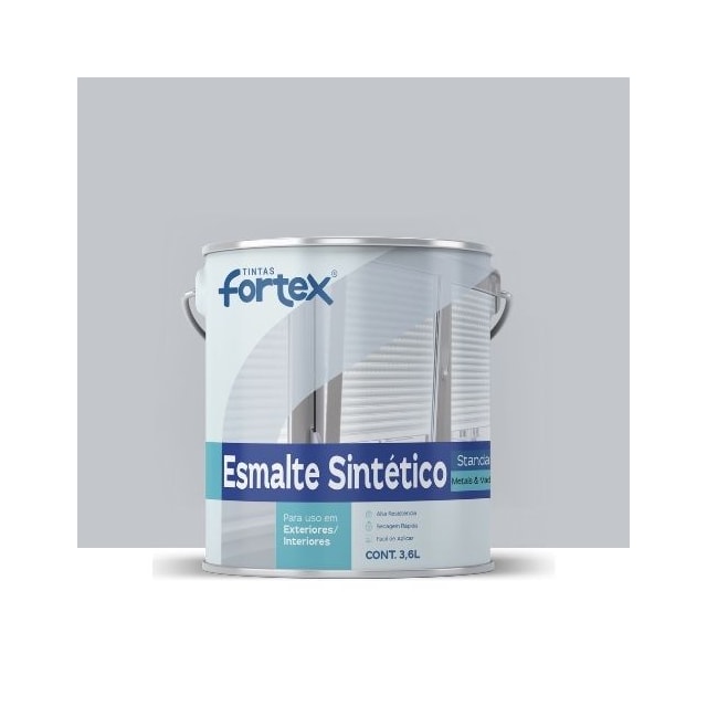 Esmalte Sintético Cinza Platina 3,6L - Fortex Esmalte Sintético Cinza Platina 3,6L - Fortex