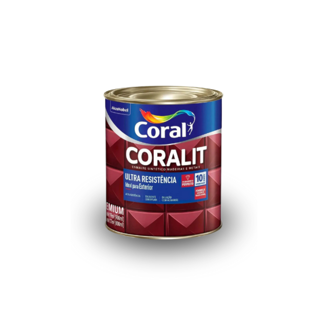 Esmalte Sintético Coralit Fosco Ultra Resistência Platina 900ml  - Coral  Esmalte Sintético Coralit Fosco Ultra Resistência Platina 900ml  - Coral