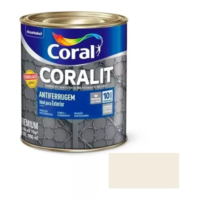 Esmalte Sintético Ferrolack Branco 900ml - CORAL Esmalte Sintético Ferrolack Branco 900ml - CORAL