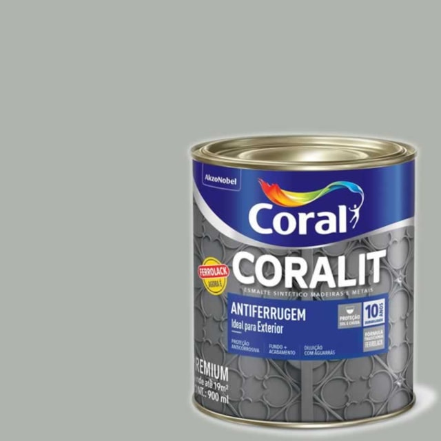 Esmalte Sintético Ferrolack Platina 3,6 Litros - CORAL Esmalte Sintético Ferrolack Platina 3,6 Litros - CORAL