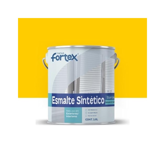 Esmalte Sintético Fortmax Amarelo 3,6L - FORTEX