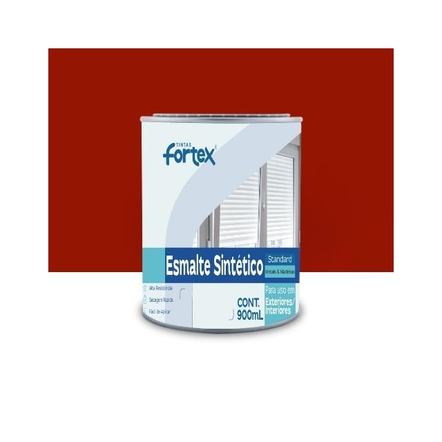 Esmalte Sintético Fortmax Vermelho 900ml  - Fortex Esmalte Sintético Fortmax Vermelho 900ml  - Fortex