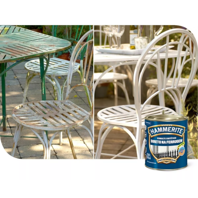 Esmalte Sintético Hammerite Branco 2,4 Litros - CORAL Esmalte Sintético Hammerite Branco 2,4 Litros - CORAL