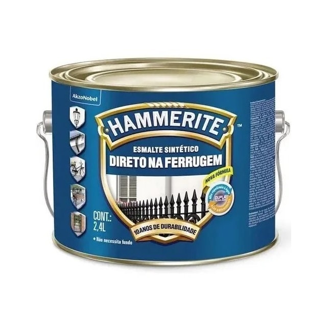 Esmalte Sintético Hammerite Branco 2,4 Litros - CORAL Esmalte Sintético Hammerite Branco 2,4 Litros - CORAL