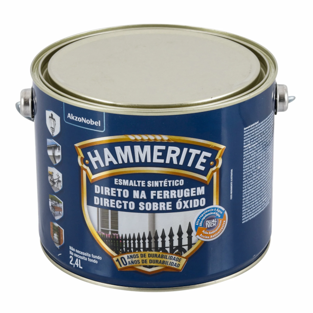 Esmalte Sintético Hammerite Preto 2,4 Litros - CORAL Esmalte Sintético Hammerite Preto 2,4 Litros - CORAL