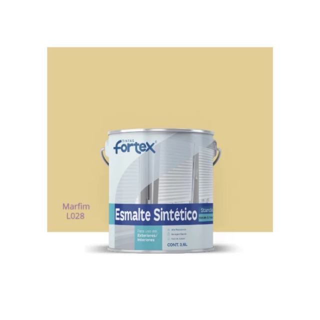 Esmalte Sintético Marfim Brilhante 3,6L - FORTEX