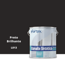 Esmalte Sintético Preto Brilhante  3L - FORTEX