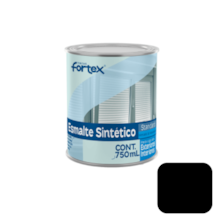 Esmalte Sintético Preto Fosco 750ML - FORTEX