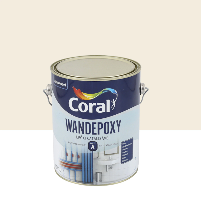 Esmalte Sintético Wandepoxy Branco 2,7 Litros - CORAL Esmalte Sintético Wandepoxy Branco 2,7 Litros - CORAL