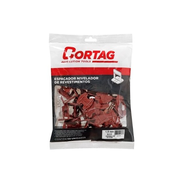 Espaçador Nivelamento 1,5mm Pacote com 50 Peças -  Cortag Espaçador Nivelamento 1,5mm Pacote com 50 Peças -  Cortag