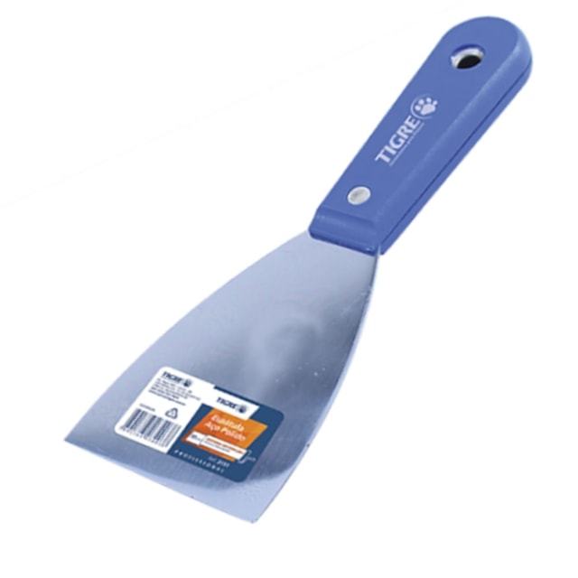 Espátula Aço Polido 2.1/2" - Tigre  Espátula Aço Polido 2.1/2" - Tigre