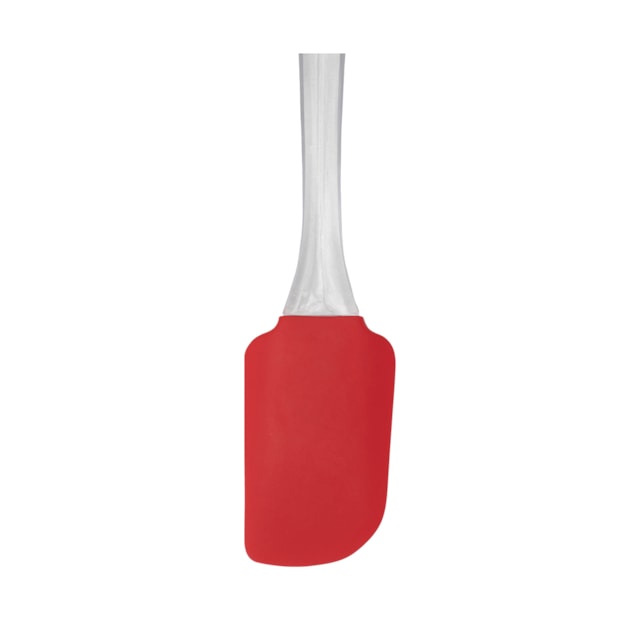 Espátula De Silicone Com Cabo Acrílico Vermelho Mimo Style