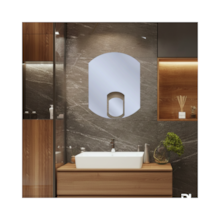 Espelho Barril Simples 48x38cm - DL VIDROS