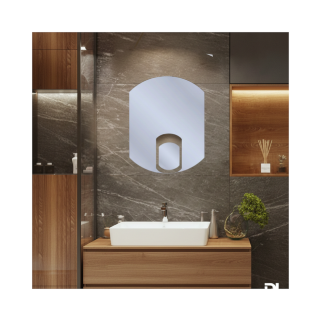 Espelho Barril Simples 48x38cm - DL VIDROS