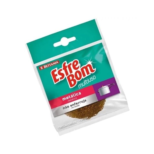 Esponja de Limpeza Metálica Esfrebom - BETTANIN Esponja de Limpeza Metálica Esfrebom - BETTANIN