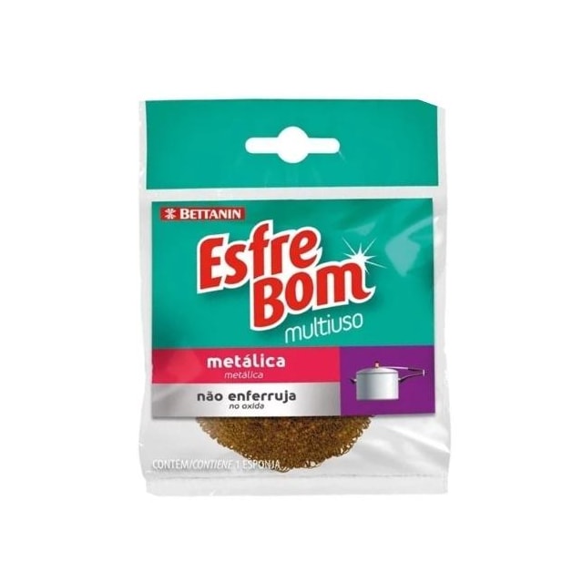 Esponja de Limpeza Metálica Esfrebom - BETTANIN Esponja de Limpeza Metálica Esfrebom - BETTANIN