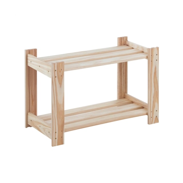 Estante de Madeira Tramontina Modulare 2 Prateleiras 62,2 x 30,2 cm Estante de Madeira Tramontina Modulare 2 Prateleiras 62,2 x 30,2 cm