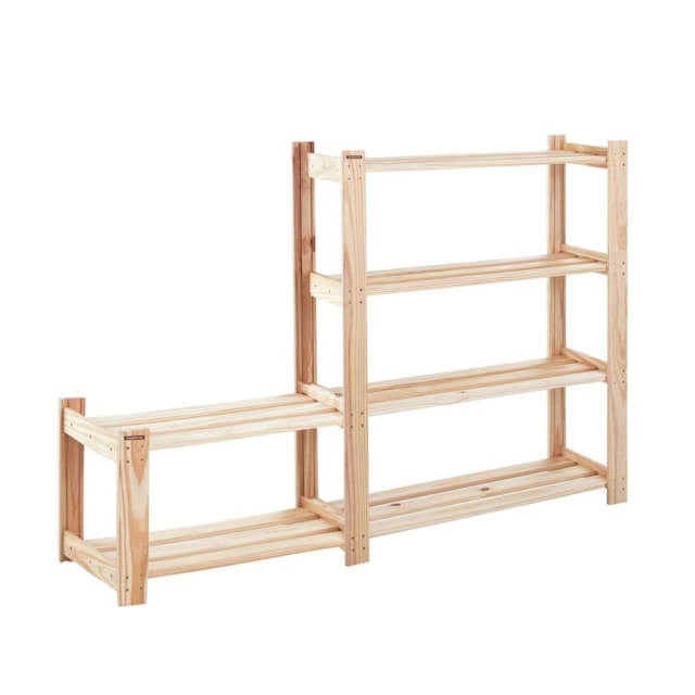 Estante de Madeira Tramontina Modulare 2 Prateleiras 90x30,2 cm Estante de Madeira Tramontina Modulare 2 Prateleiras 90x30,2 cm