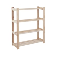 Estante de Madeira Tramontina Modulare 4 Prateleiras 90x30,2 cm Estante de Madeira Tramontina Modulare 4 Prateleiras 90x30,2 cm