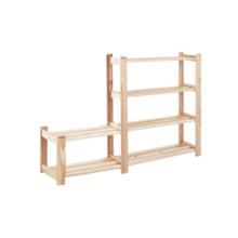 Estante de Madeira Tramontina Modulare 4 Prateleiras 90x30,2 cm Estante de Madeira Tramontina Modulare 4 Prateleiras 90x30,2 cm