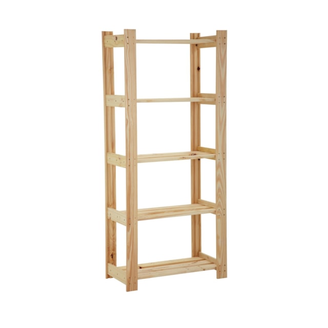 Estante de Madeira Tramontina Modulare 5 Prateleiras 62,2x30,2 cm Estante de Madeira Tramontina Modulare 5 Prateleiras 62,2x30,2 cm