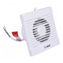 Exaustor Branco Quadrado para Banheiro 100mm 220V - LIEGE Exaustor Branco Quadrado para Banheiro 100mm 220V - LIEGE