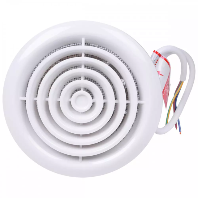 Exaustor para Banheiro Redondo 15w 100mm 220V Branco - LIEGE Exaustor para Banheiro Redondo 15w 100mm 220V Branco - LIEGE