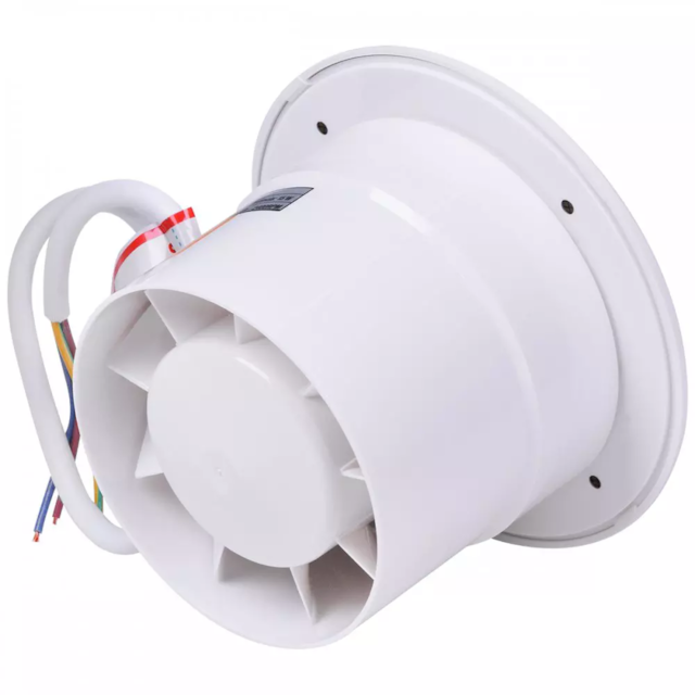 Exaustor para Banheiro Redondo 15w 100mm 220V Branco - LIEGE