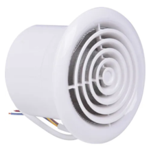 Exaustor para Banheiro Redondo 15w 100mm 220V Branco - LIEGE