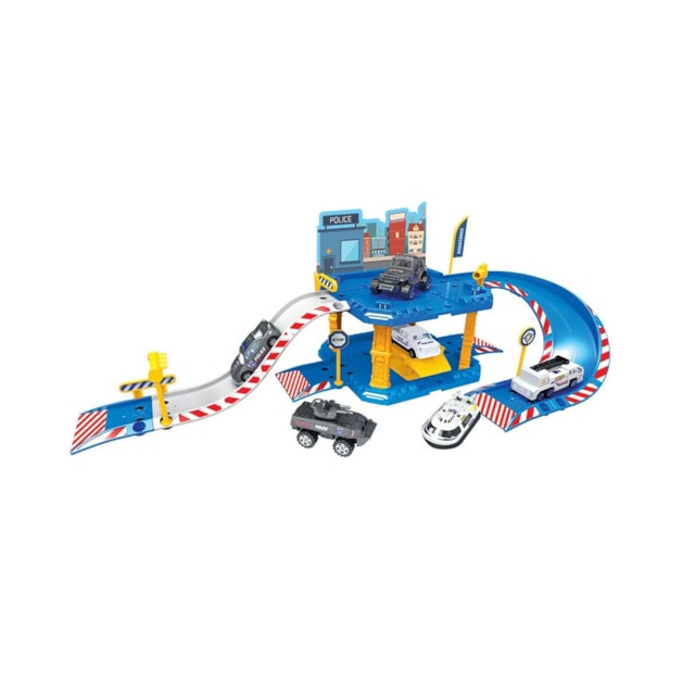 Mini Garagem de Carrinhos Construção Express Wheels Multikids