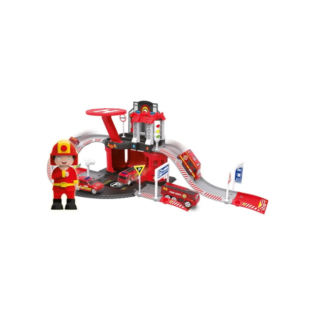 Express Wheels Garagem 42 peças Multikids - BR1238 Bombeiro