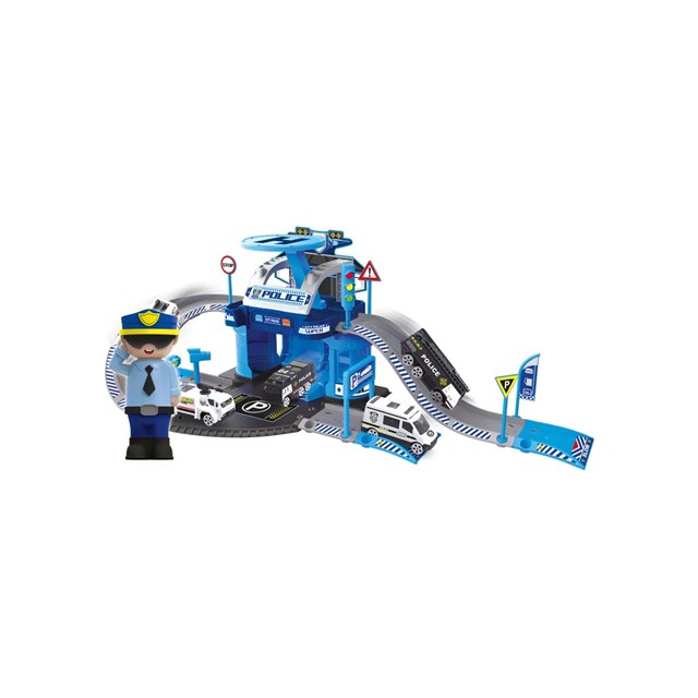 Express Wheels Garagem 42 peças Multikids - BR1238 Policia Express Wheels Garagem 42 peças Multikids - BR1238 Policia