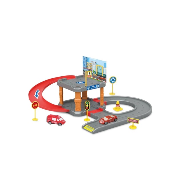 Express Wheels Mini Garagem de Bombeiro com Carrinhos Multikids - BR1839