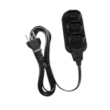 Extensão Elétrica Preta 10M Cabo PP 2P + T - PERLEX Extensão Elétrica Preta 10M Cabo PP 2P + T - PERLEX