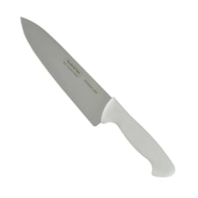 Faca Chef Premium com Lâmina 8 Pol. em Aço Inox e Cabo Branco - TRAMONTINA Faca Chef Premium com Lâmina 8 Pol. em Aço Inox e Cabo Branco - TRAMONTINA