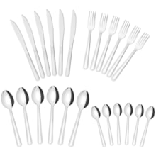 Faqueiro Tramontina Búzios em Aço Inox com Detalhe 24 Peças Faqueiro Tramontina Búzios em Aço Inox com Detalhe 24 Peças