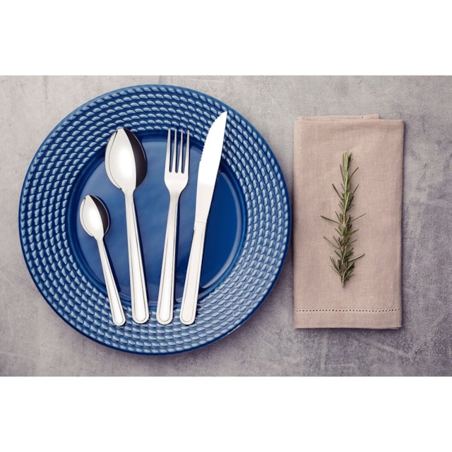 Faqueiro Tramontina Búzios em Aço Inox com Detalhe 24 Peças Faqueiro Tramontina Búzios em Aço Inox com Detalhe 24 Peças