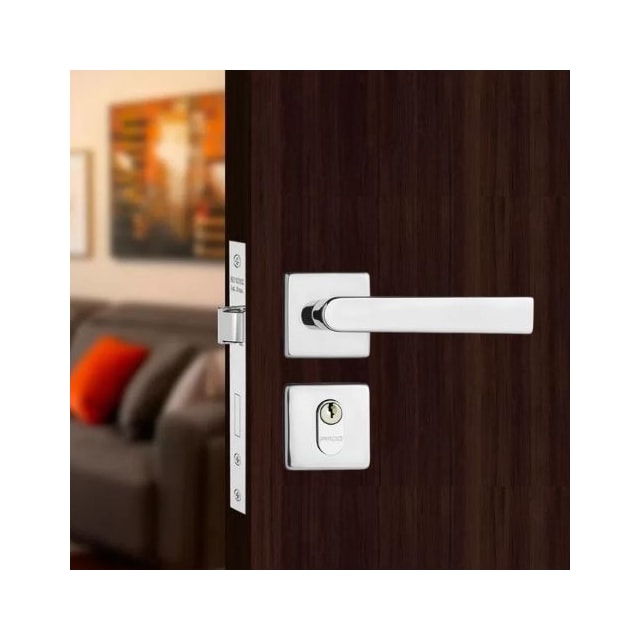 Fechadura de Aço Externa Zamac Concept 414 com Roseta Cromada - Pado Fechadura de Aço Externa Zamac Concept 414 com Roseta Cromada - Pado