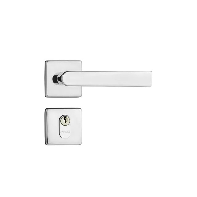 Fechadura de Aço Externa Zamac Concept 414 com Roseta Cromada - Pado Fechadura de Aço Externa Zamac Concept 414 com Roseta Cromada - Pado