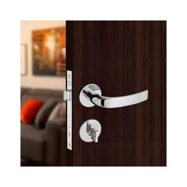 Fechadura de Aço para Banheiro Zamac Copa 962 com Roseta Cromada - Pado Fechadura de Aço para Banheiro Zamac Copa 962 com Roseta Cromada - Pado