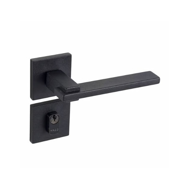 Fechadura Externa Nina Zamac 221 Preto Texturizado - Pado Fechadura Externa Nina Zamac 221 Preto Texturizado - Pado